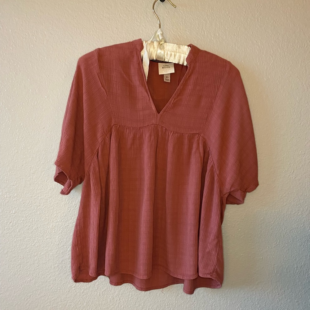 Knox Rose Peasant Top